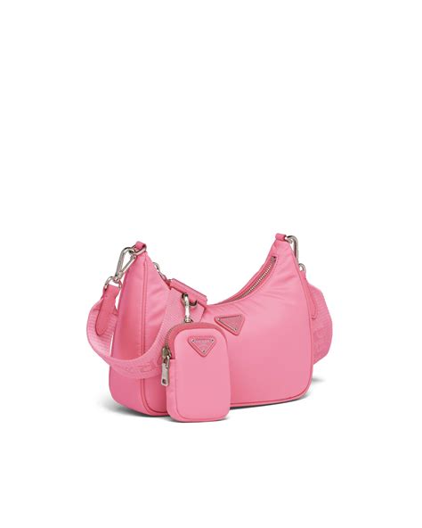 pink prada re-edition 2005 re-nylon bag|Prada re edition 2005 used.